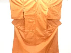 笹模様織出し手織り紬着物